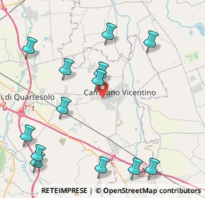 Mappa Via Roma Santa Maria, 36043 Camisano Vicentino VI, Italia (5.06231)