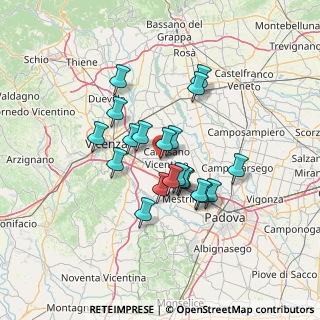 Mappa Via Roma Santa Maria, 36043 Camisano Vicentino VI, Italia (10.7365)