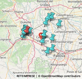 Mappa Via Roma Santa Maria, 36043 Camisano Vicentino VI, Italia (11.28)