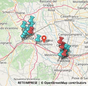 Mappa Via Roma Santa Maria, 36043 Camisano Vicentino VI, Italia (14.3255)