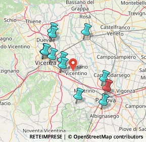 Mappa Via Roma Santa Maria, 36043 Camisano Vicentino VI, Italia (13.37583)