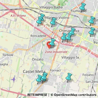 Mappa Via Enrico Roselli, 25125 Brescia BS, Italia (2.60714)