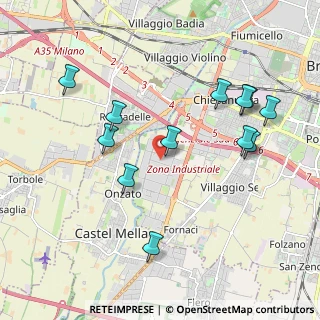 Mappa Via Enrico Roselli, 25125 Brescia BS, Italia (2.06167)