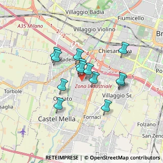 Mappa Via Enrico Roselli, 25125 Brescia BS, Italia (1.37615)