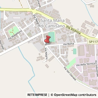 Mappa Via Negrin, 13, 36043 Camisano Vicentino, Vicenza (Veneto)