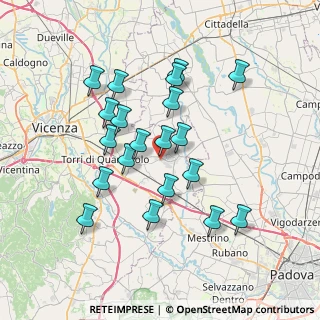 Mappa Piazza Pieve, 36043 Camisano Vicentino VI, Italia (6.6695)