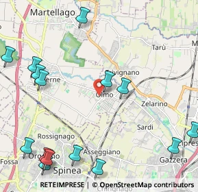 Mappa Via Damiano Chiesa, 30030 Martellago VE, Italia (2.95067)