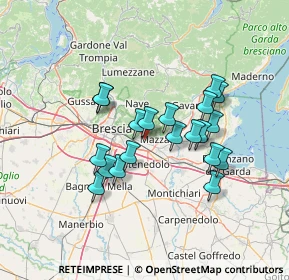 Mappa Via Antonio Meucci, 25086 Rezzato BS, Italia (11.5505)