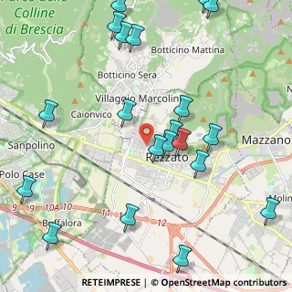 Mappa Via Antonio Meucci, 25086 Rezzato BS, Italia (2.572)