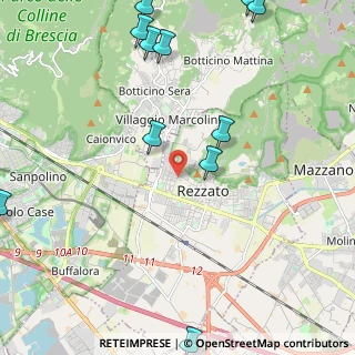 Mappa Via Antonio Meucci, 25086 Rezzato BS, Italia (3.12667)