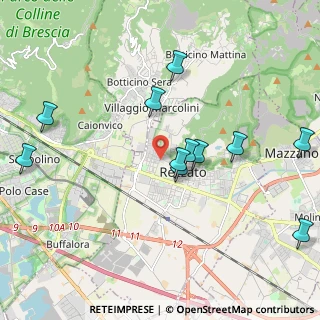 Mappa Via Antonio Meucci, 25086 Rezzato BS, Italia (2.11818)