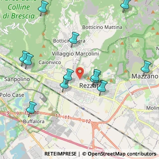 Mappa Via Antonio Meucci, 25086 Rezzato BS, Italia (2.3325)