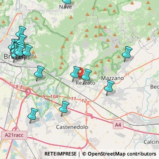 Mappa Via Antonio Meucci, 25086 Rezzato BS, Italia (6.1075)