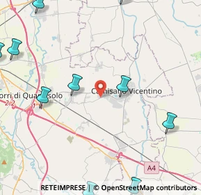 Mappa Via Rasega, 36043 Camisano vicentino VI, Italia (6.52818)