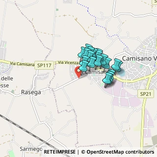 Mappa Via Rasega, 36043 Camisano vicentino VI, Italia (0.584)