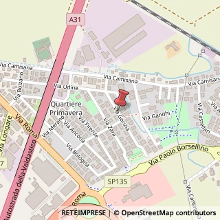 Mappa Via Gorizia, 21, 36040 Torri di Quartesolo, Vicenza (Veneto)