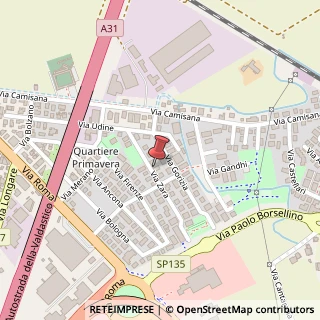 Mappa Via Zara, 21, 36040 Montegaldella, Vicenza (Veneto)