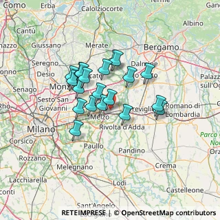 Mappa Via Pieregrosso, 20060 Pozzuolo Martesana MI, Italia (10.464)