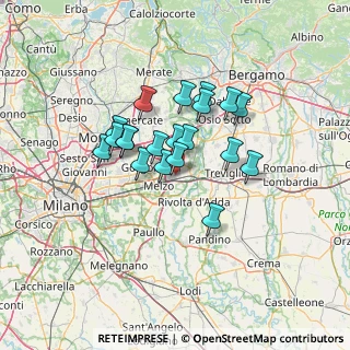Mappa Via Pieregrosso, 20060 Pozzuolo Martesana MI, Italia (10.1135)
