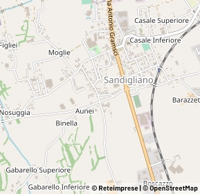 Mappa Via XXV Aprile, 13876 Sandigliano BI, Italia (0.23077)