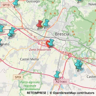 Mappa Via V Villaggio Sereno, 25125 Brescia BS, Italia (6.46667)