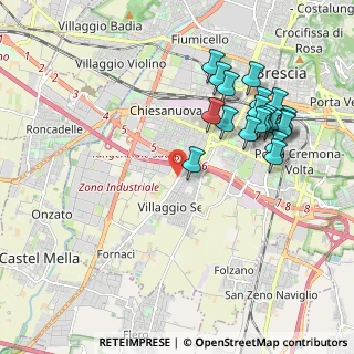 Mappa Via V Villaggio Sereno, 25125 Brescia BS, Italia (2.0855)