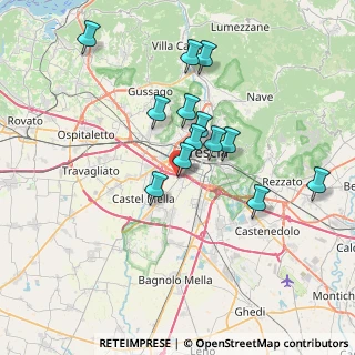 Mappa Via V Villaggio Sereno, 25125 Brescia BS, Italia (6.41692)
