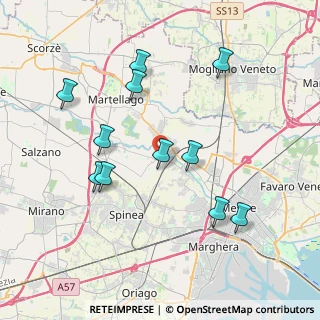 Mappa Piazza Donatori Di Sangue, 30030 Martellago VE, Italia (3.86455)