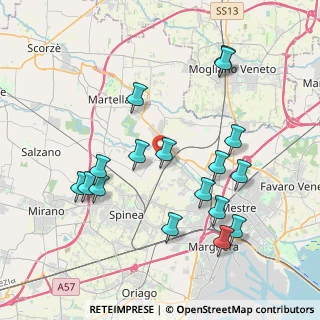 Mappa Piazza Donatori Di Sangue, 30030 Martellago VE, Italia (4.08176)