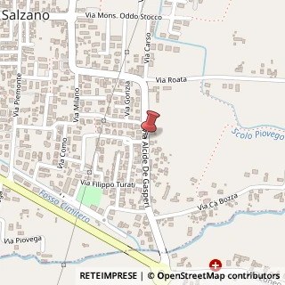 Mappa Via Alcide De Gasperi,  82, 30030 Salzano, Venezia (Veneto)