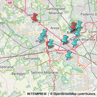 Mappa Via Giosue Carducci, 20016 Pero MI, Italia (3.74385)