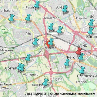 Mappa Via Giosue Carducci, 20016 Pero MI, Italia (2.8355)