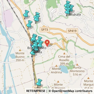 Mappa Via Andrate, 10013 Borgofranco d'Ivrea TO, Italia (1.0605)