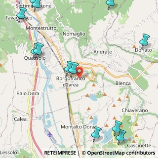 Mappa Via Andrate, 10013 Borgofranco d'Ivrea TO, Italia (3.25417)