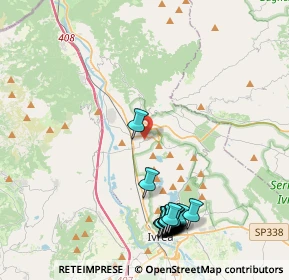 Mappa Via Andrate, 10013 Borgofranco d'Ivrea TO, Italia (4.9845)