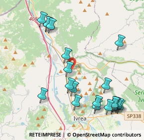 Mappa Via Andrate, 10013 Borgofranco d'Ivrea TO, Italia (4.768)