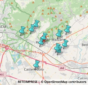 Mappa Via Arturo Toscanini, 25086 Rezzato BS, Italia (2.95636)