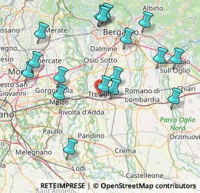 Mappa Via Roggia Moschetta, 24047 Treviglio BG, Italia (17.59353)
