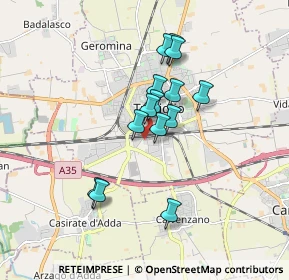 Mappa Via Roggia Moschetta, 24047 Treviglio BG, Italia (1.355)