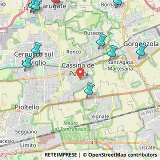 Mappa Via Milano, 20060 Cassina De' Pecchi MI, Italia (3.22909)