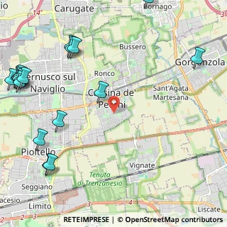 Mappa Via Milano, 20060 Cassina De' Pecchi MI, Italia (3.28444)