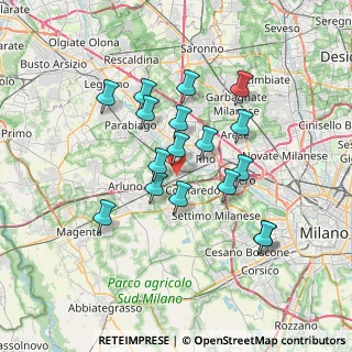 Mappa 20010 Pregnana Milanese MI, Italia (6.16235)