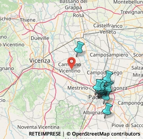 Mappa Via Comoleo di Sopra, 36043 Camisano vicentino VI, Italia (16.97182)