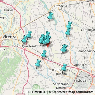 Mappa Via Comoleo di Sopra, 36043 Camisano vicentino VI, Italia (5.41824)