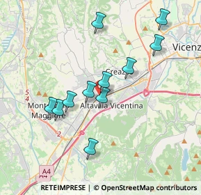 Mappa Via Tavernelle, 36077 Altavilla Vicentina VI, Italia (3.43818)