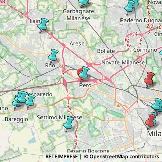 Mappa A4 Torino - Trieste, 20016 Pero MI, Italia (7.22)