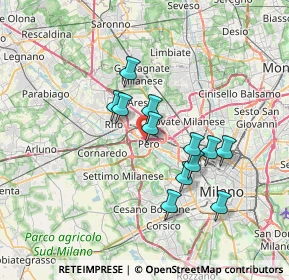 Mappa A4 Torino - Trieste, 20016 Pero MI, Italia (5.87667)