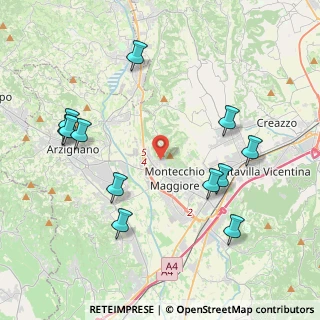 Mappa Via Buonconsiglio, 36075 Montecchio Maggiore-Alte Ceccato , Italia (4.5583333333333)