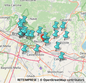 Mappa Via Giuseppe Zanardelli, 25086 Rezzato BS, Italia (6.541)