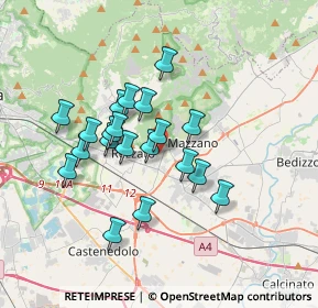 Mappa Via Giuseppe Zanardelli, 25086 Rezzato BS, Italia (2.883)